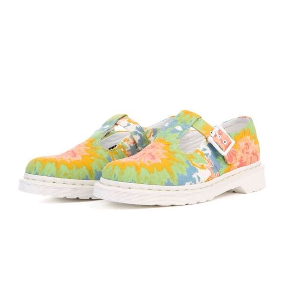 Dr. Martens V Polley MTD Multi Oxfords Multi Oxford Colorful Tie Dye Women’s 7 - Picture 1 of 13